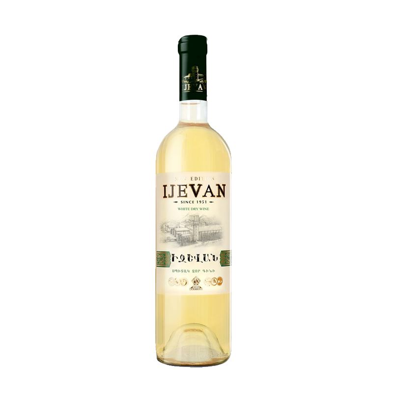 Вино ИДЖЕВАН ординарное белое сух. 0.75л 10.5-13%